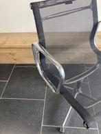 9 Vitra Eames EA 108 stoelen, aluminium, zwart netweave, Huis en Inrichting, Stoelen, Vitra, Gebruikt, Zwart, Design
