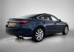 Mazda 6 2.0 SkyActiv-G 165 Luxury | Dealer onderhouden | Sch, 4 cilinders, Blauw, Bedrijf, 165 pk