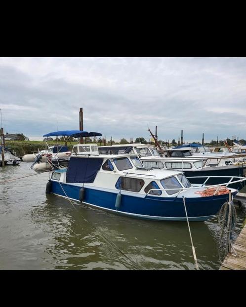 Boot Heck kruiser 9 mter, Watersport en Boten, Motorboten en Motorjachten, Gebruikt, Staal, 6 tot 9 meter, Diesel, Binnenboordmotor