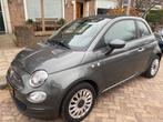 Fiat 500C 1.0 Lounge Hybrid, Auto's, Stof, Zwart, Cabriolet, 4 stoelen