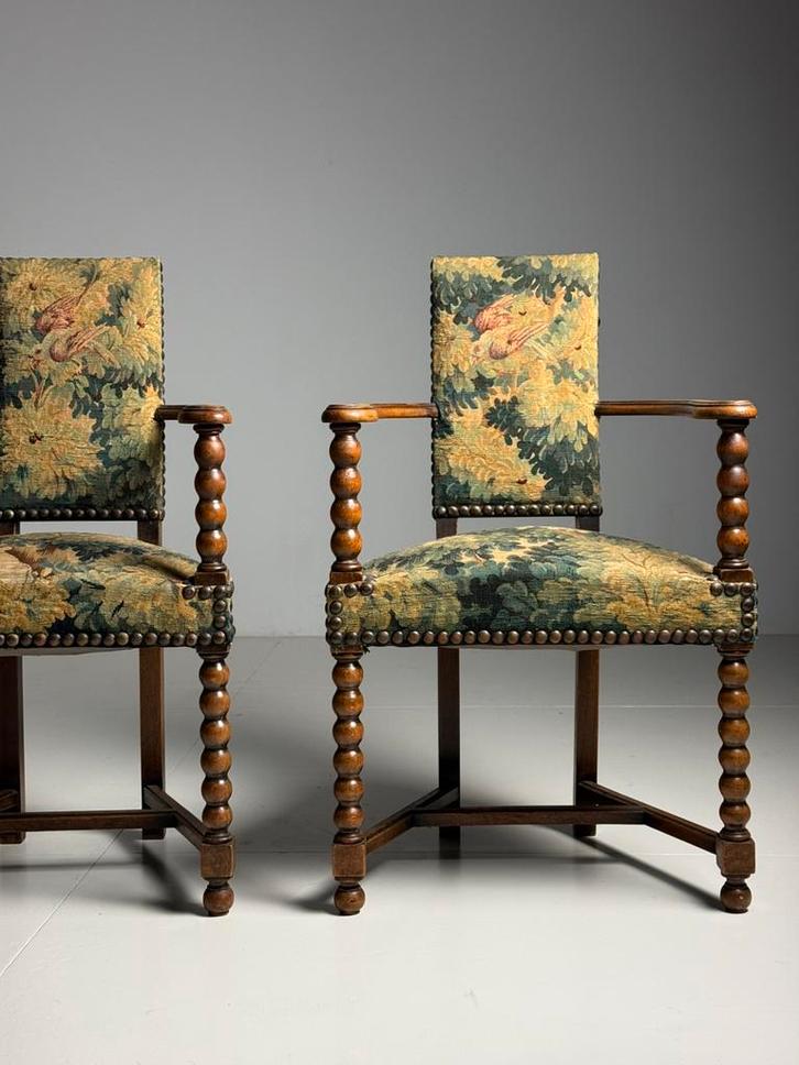 2x Vintage Armstoel Spaans 1960, Antiek en Kunst, Antiek | Meubels | Stoelen en Banken, Ophalen