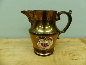 Antiek Engels goudsteen melk kannetje kan *Couleur Brocante* beschikbaar voor biedingen