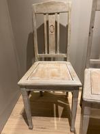 Brocante Houten Stoelen, Ophalen, Gebruikt, Twee, Grijs