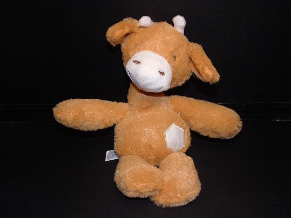 HAPPY HORSE KRUIDVAT GIRAFFE PLUCHE WOLLIG GOUDGEEL MET, Kinderen en Baby's, Speelgoed | Knuffels en Pluche, Verzenden, Zo goed als nieuw