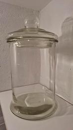 Grote glazen pot met deksel, hoogte 33 cm, Huis en Inrichting, Woonaccessoires | Overige, Ophalen of Verzenden, Zo goed als nieuw