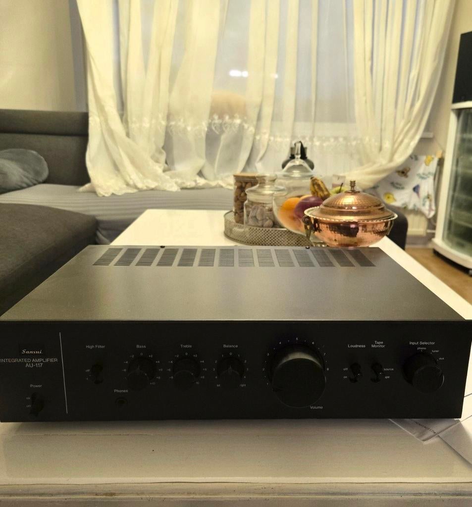 Sansui AU-117 Geïntegreerde Versterker - Vintage Hifi, Audio, Tv en Foto, Versterkers en Receivers, Ophalen, Gebruikt, Stereo