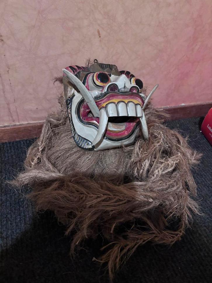 Indonesisch Masker - Authentiek & Bijzonder!, Antiek en Kunst, Kunst | Niet-Westerse kunst, Ophalen of Verzenden