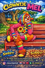 Clown als entertainer voor allerlei feesten, Kinderdisco