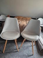2 Eetkamerstoelen - Kleine Prijs!, Huis en Inrichting, Stoelen, Gebruikt, Twee, Wit, Scandinavisch