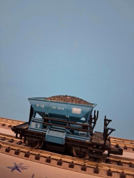 Stortwagon N spoor, Hobby en Vrije tijd, Modeltreinen | N-Spoor, Gebruikt, Wagon, Gelijkstroom, Overige merken, Ophalen of Verzenden