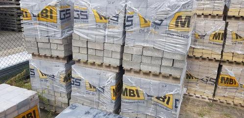 Klinkers BKK 8cm Antraciet en Oker gebruikt te koop, Tuin en Terras, Tegels en Klinkers, Gebruikt, Klinkers, Beton, 10 m² of meer