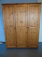 3 deurs houten linnenkast, Huis en Inrichting, Kasten | Kledingkasten, Ophalen, Met deur(en), Gebruikt, 100 tot 150 cm