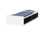 Ikea Flaxa - eenpersoonsbed met lades, Huis en Inrichting, Slaapkamer | Bedden, 90 cm, Gebruikt, 210 cm, Eenpersoons