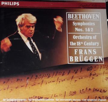 BEETHOVEN Symphonies nos. 1 & 2 CD BRUGGEN PHILIPS beschikbaar voor biedingen