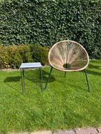 Bijzettafel marmer vierkant, Tuin en Terras, Tuinsets en Loungesets, 2 zitplaatsen, Overige materialen, Bijzettafel, Ophalen of Verzenden