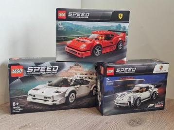 LEGO Speed Ch. 3 pcs: Porsche, Ferrari, Lamborghini. *NIEUW* beschikbaar voor biedingen