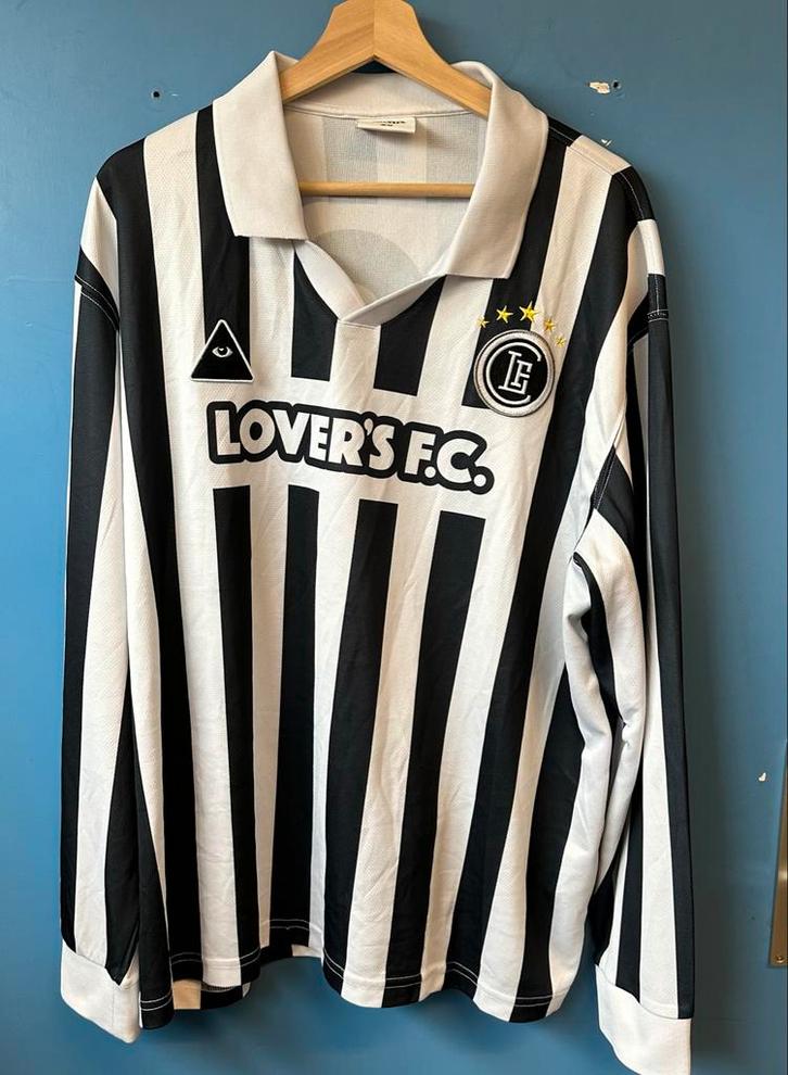 Lovers FC Juventus Stijl Shirt Lange Mouwen XXL, Verzamelen, Sportartikelen en Voetbal, Zo goed als nieuw, Verzenden