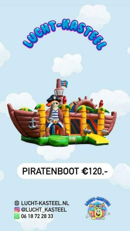 Springkussen huren luchtkussen Kasteel bezorgen en ophalen, Hobby en Vrije tijd, Feestartikelen | Verhuur, Zo goed als nieuw, Overige