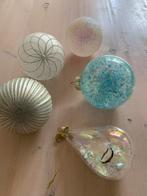 Glazen kerstballen 5 stuks, Diversen, Kerst, Ophalen of Verzenden, Zo goed als nieuw