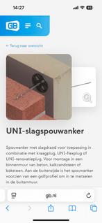 GB 37464 rvs spouwanker 250 mm 5000 stuks ook per 250 te kop, Minder dan 4 cm, Overige materialen, Nieuw, Ophalen of Verzenden