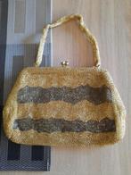 Dames handtasje kralen goud vintage, Ophalen of Verzenden, Gebruikt, Geel, Avondtasje