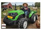 KINDER TRACTOR MET AANHANGER 24 VOLT 1 PERSOONS GROEN, Ophalen