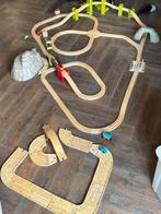 Houten treinbaan, Ophalen of Verzenden, Gebruikt, Duw- of Trekspeelgoed