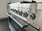 Luxe Fornuis Boretti 90cm rvs 5 pits Frytop 1 oven, 60 cm of meer, Ophalen of Verzenden, Zo goed als nieuw, Energieklasse A of zuiniger