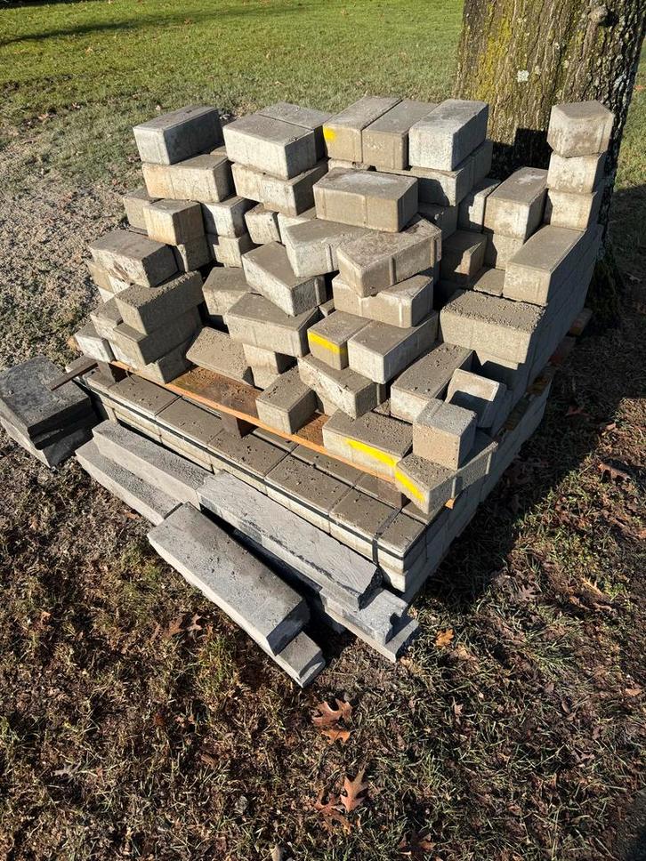 Betonklinkers te koop 8 cm Nieuw, Tuin en Terras, Haardhout, Blokken, Overige houtsoorten, Minder dan 3 m³, Ophalen