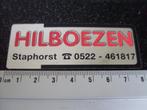 folie sticker Hilboezen staphorst logo, Verzenden, Zo goed als nieuw, Bedrijf of Vereniging