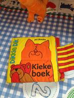 Dikkie Dik knuffeltje 14 cm groot + stoffen kieke boe boekje, Kinderen en Baby's, Speelgoed | Knuffels en Pluche, Ophalen of Verzenden