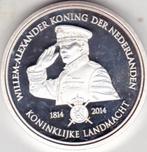 WILLEM - ALEXANDER KONINKLIJKELANDMACHT 1814 -2014, Postzegels en Munten, Penningen en Medailles, Ophalen of Verzenden