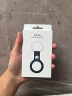AirTag Leren Sleutelhanger/ Leather Key Ring Zwart, Ophalen of Verzenden, Nieuw, Overige typen