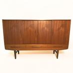 Vintage mid-century Deens highboard (gerestaureerd), Ophalen, N/A, 100 tot 150 cm, 150 tot 200 cm