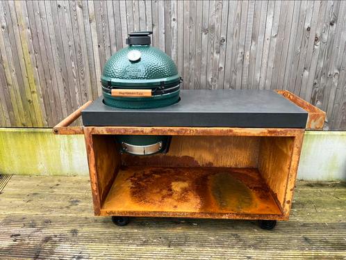 OFYR Kamado Table Pro + Big Green Egg Large, Tuin en Terras, Houtskoolbarbecues, Nieuw, Verzenden