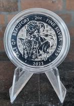 2 oz .999 fijn zilver Tudor Beasts Yale of Beaufort, Ophalen of Verzenden, Zilver