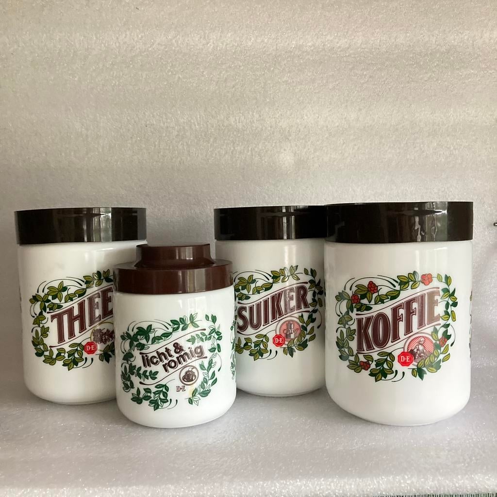 Vintage voorraadpotten DE opaline gereserveerd voor Lisa, Ophalen of Verzenden, Huis en Inrichting