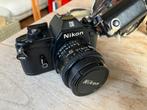 Nikon EM + AF 50mm F/1.8 D +  AF 70-210mm F 4-5.6G, Audio, Tv en Foto, Fotocamera's Analoog, Ophalen, Zo goed als nieuw, Spiegelreflex