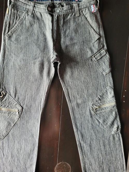 ZGAN ARMANI HEMP INSIDE STRAIGHT FIT PANTALON SIZE 36 /34!!, Kleding | Heren, Broeken en Pantalons, Zo goed als nieuw, Maat 56/58 (XL)