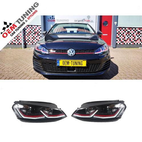 GOLF 7 GTI Dynamische LED KOPLAMPEN | GOLF 7.5 Look | 12-17, Auto diversen, Tuning en Styling, Ophalen of Verzenden