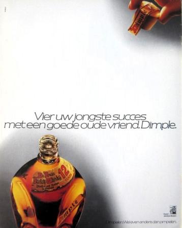 4 vintage advertenties reclames Dimple whisky 1981 drank beschikbaar voor biedingen