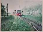 Canvas foto van tram in de polder, Verzamelen, Spoorwegen en Tramwegen, Ophalen, Zo goed als nieuw, Tram, Overige typen