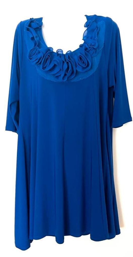 Magna kobaltblauwe tuniek maat 46/48 [DM], Kleding | Dames, Blouses en Tunieken, Zo goed als nieuw, Maat 46/48 (XL) of groter