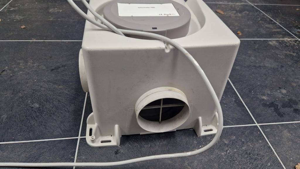 Ventilatiebox met Perilex & 3x125mm aansluitingen, Ophalen of Verzenden, Gebruikt, Ventilator