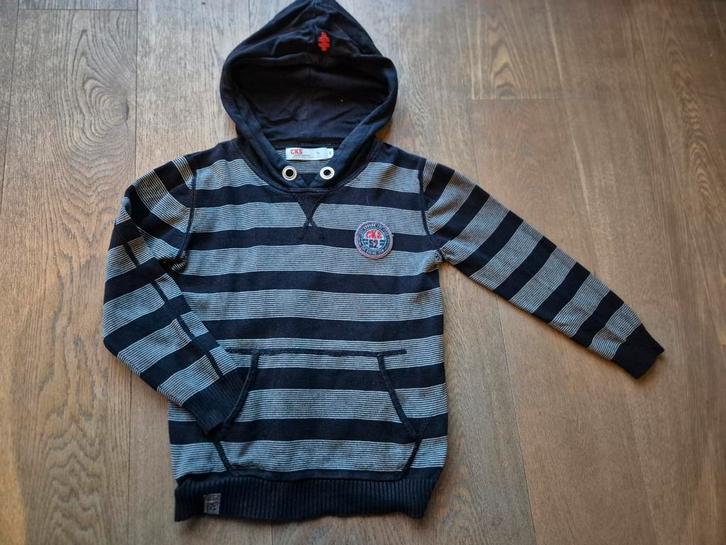 Gestreepte hoodie, sweater, maat 122/128  CKS, Kinderen en Baby's, Kinderkleding | Maat 122, Zo goed als nieuw, Jongen of Meisje