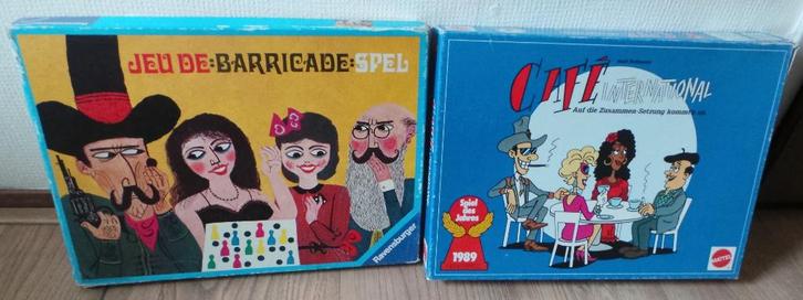 Schoencadeau: 2 bordspelen gezelschapsspel: Barricade; Café, Hobby en Vrije tijd, Gezelschapsspellen | Bordspellen, Gebruikt, Een of twee spelers