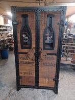 Unieke handgemaakte eiken drankkast / whiskykast, Antiek en Kunst, Ophalen