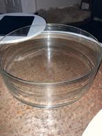 Grote ronde glazen schaal plantenvak kerststuk, Ophalen, Schaal, Rond, Glas