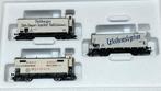 Set 3 Märklin rijtuigen voor vleesvervoer en biertransport, Wisselstroom, Wagon, Ophalen of Verzenden, Zo goed als nieuw
