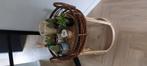 Te koop mooi groot manou riet rotan Boho style Dienblad.., Huis en Inrichting, Minder dan 45 cm, Minder dan 55 cm, Rond, Nieuw